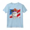 Ragamuffin Cat 4 luglio Bandiera Americana Patriottica Maglietta - Design Divertente per Uomini, Donne e Bambini