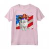 Ragamuffin Cat 4 luglio Bandiera Americana Patriottica Maglietta - Design Divertente per Uomini, Donne e Bambini