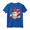 Ragamuffin Cat 4 luglio Bandiera Americana Patriottica Maglietta - Design Divertente per Uomini, Donne e Bambini
