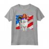 Ragamuffin Cat 4 luglio Bandiera Americana Patriottica Maglietta - Design Divertente per Uomini, Donne e Bambini