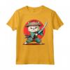 Samurai Gatto giapponese Kawaii Ninja Ragamuffin Cat Maglietta - Perfetta per gli Appassionati di Gatti e Amanti della Cultura Giapponese
