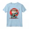 Samurai Gatto giapponese Kawaii Ninja Ragamuffin Cat Maglietta - Perfetta per gli Appassionati di Gatti e Amanti della Cultura Giapponese