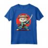Samurai Gatto giapponese Kawaii Ninja Ragamuffin Cat Maglietta - Perfetta per gli Appassionati di Gatti e Amanti della Cultura Giapponese