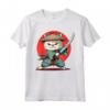 Samurai Gatto giapponese Kawaii Ninja Ragamuffin Cat Maglietta - Perfetta per gli Appassionati di Gatti e Amanti della Cultura Giapponese