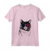 Donna Ragamuffin Cat 4th Luglio America USA Bandiera Maglietta con Collo a V - Regalo Unico per Proprietari di Gatti - Ideale per il 4 Luglio e Altre Occasioni Speciali