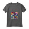 Donna Ragamuffin Cat Pop Art Design - Maglietta Colorata per Amanti dei Gatti - Ideale per Regali Unici