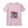 Donna Ragamuffin Cat Pop Art Design - Maglietta Colorata per Amanti dei Gatti - Ideale per Regali Unici