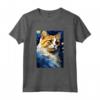 Ragamuffin Gatto Notte Stellata Pittura - Maglietta Carina per Amanti dei Gatti - Ideale per Natale, Ringraziamento o Compleanni