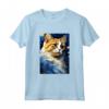 Ragamuffin Gatto Notte Stellata Pittura - Maglietta Carina per Amanti dei Gatti - Ideale per Natale, Ringraziamento o Compleanni