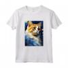 Ragamuffin Gatto Notte Stellata Pittura - Maglietta Carina per Amanti dei Gatti - Ideale per Natale, Ringraziamento o Compleanni