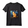 Donna Carino Ragamuffin Gatto In Un Cielo Stellato Notte Pittura Maglietta con Collo a V - Ideale per Amanti dei Gatti - Regalo Unico per Compleanni e Natale