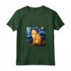 Donna Carino Ragamuffin Gatto In Un Cielo Stellato Notte Pittura Maglietta con Collo a V - Ideale per Amanti dei Gatti - Regalo Unico per Compleanni e Natale