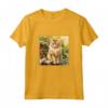 Ragamuffin Gatto Giardino Fiori Pittura - Maglietta per Pet Mamma Papà - Ideale per gli amanti dei Gatti