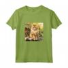 Ragamuffin Gatto Giardino Fiori Pittura - Maglietta per Pet Mamma Papà - Ideale per gli amanti dei Gatti