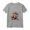 Donna Samurai Ragamuffin Gatto Giapponese Kawaii Ninja Cat Maglietta - Design Intricato per Appassionati di Gatti e Cultura Giapponese