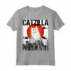 Divertente Gatto Vintage Giapponese Catzilla Ragamuffin Maglietta - Ideale per Amanti dei Gatti - Regalo per Amici e Familiari