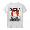 Divertente Gatto Vintage Giapponese Catzilla Ragamuffin Maglietta - Ideale per Amanti dei Gatti - Regalo per Amici e Familiari