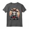 Ragamuffin Cat giapponese Samurai Kawaii Ninja Cat Maglietta - Design Unico per Amanti della Moda e dei Gatti Samurai