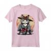 Ragamuffin Cat giapponese Samurai Kawaii Ninja Cat Maglietta - Design Unico per Amanti della Moda e dei Gatti Samurai