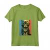 Ragamuffin Cat Ritratto Vintage Style Mamma Papà Maglietta con Collo a V - Regalo Perfetto per Amanti dei Gatti - Ideale per Natale, Ringraziamento o Compleanni