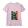 Ragamuffin Cat Ritratto Vintage Style Mamma Papà Maglietta con Collo a V - Regalo Perfetto per Amanti dei Gatti - Ideale per Natale, Ringraziamento o Compleanni
