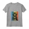 Ragamuffin Cat Ritratto Vintage Style Mamma Papà Maglietta con Collo a V - Regalo Perfetto per Amanti dei Gatti - Ideale per Natale, Ringraziamento o Compleanni