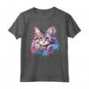 Splash Art Colorato con Faccia di Gatto Ragamuffin - Maglietta Dichiarativa di Moda per Amanti dei Gatti - Acquista T-shirt Gattino Ragamuffin Online