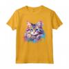 Splash Art Colorato con Faccia di Gatto Ragamuffin - Maglietta Dichiarativa di Moda per Amanti dei Gatti - Acquista T-shirt Gattino Ragamuffin Online
