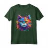 Colorato Splash Art Ragamuffin - Faccia da Gatto - Maglietta Moda Gatti Ragamuffin - Ideale per Amanti dei Gatti