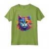 Colorato Splash Art Ragamuffin - Faccia da Gatto - Maglietta Moda Gatti Ragamuffin - Ideale per Amanti dei Gatti