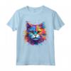 Colorato Splash Art Ragamuffin - Faccia da Gatto - Maglietta Moda Gatti Ragamuffin - Ideale per Amanti dei Gatti