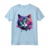Colorato Splash Art Ragamuffin, Faccia da gatto Maglietta - Ideale per Amanti dei Gatti - Acquista Online T-shirt Gatto Ragamuffin