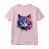 Colorato Splash Art Ragamuffin, Faccia da gatto Maglietta - Ideale per Amanti dei Gatti - Acquista Online T-shirt Gatto Ragamuffin