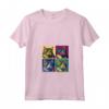 Donna Ragamuffin Cat Pop Art Design - Maglietta Colorata con Collo a V - Regalo per Amanti dei Gatti - Ideale per Natale o Compleanni