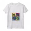 Donna Ragamuffin Cat Pop Art Design - Maglietta Colorata con Collo a V - Regalo per Amanti dei Gatti - Ideale per Natale o Compleanni