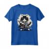 Gatto Ninja Giapponese Kawaii - Ragamuffin Samurai Maglietta - Design Unico per Appassionati di Gatti e Cultura Giapponese