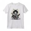 Gatto Ninja Giapponese Kawaii - Ragamuffin Samurai Maglietta - Design Unico per Appassionati di Gatti e Cultura Giapponese
