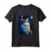 Ragamuffin Gatto Notte Stellata - Maglietta Carina per Amanti dei Gatti - Ideale per Natale o Compleanni