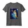 Ragamuffin Gatto Notte Stellata - Maglietta Carina per Amanti dei Gatti - Ideale per Natale o Compleanni