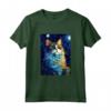 Ragamuffin Gatto Notte Stellata - Maglietta Carina per Amanti dei Gatti - Ideale per Natale o Compleanni