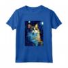 Ragamuffin Gatto Notte Stellata - Maglietta Carina per Amanti dei Gatti - Ideale per Natale o Compleanni