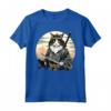 Gatto Ninja Giapponese Kawaii Ragamuffin Samurai Maglietta - Design Unico per Amanti dei Gatti e della Cultura Giapponese