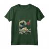 Ragamuffin, Gatto Kanagawa Wave - Divertente Maglietta con Collo a V per Proprietari di Gatti - Regalo Unico per Amanti dei Gatti