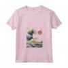 Ragamuffin, Gatto Kanagawa Wave - Divertente Maglietta con Collo a V per Proprietari di Gatti - Regalo Unico per Amanti dei Gatti