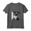 Fotografia Cinematografica in Bianco e Nero del Gatto Ragamuffin - Maglietta Amante dei Gatti per Compleanni, Natale e Feste - Collo a V