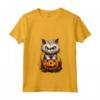 Cappello da strega a forma di gatto Ragamuffin per Halloween Maglietta con Collo a V - Costume Divertente per Halloween - Ideale per Dolcetto o Scherzetto