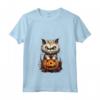 Cappello da strega a forma di gatto Ragamuffin per Halloween Maglietta con Collo a V - Costume Divertente per Halloween - Ideale per Dolcetto o Scherzetto