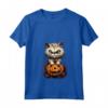 Cappello da strega a forma di gatto Ragamuffin per Halloween Maglietta con Collo a V - Costume Divertente per Halloween - Ideale per Dolcetto o Scherzetto