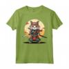 Samurai Gatto Giapponese Kawaii Ninja Ragamuffin Cat Maglietta - Design Unico per Amanti della Cultura Giapponese e dei Gatti