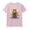 Samurai Gatto Giapponese Kawaii Ninja Ragamuffin Cat Maglietta - Design Unico per Amanti della Cultura Giapponese e dei Gatti